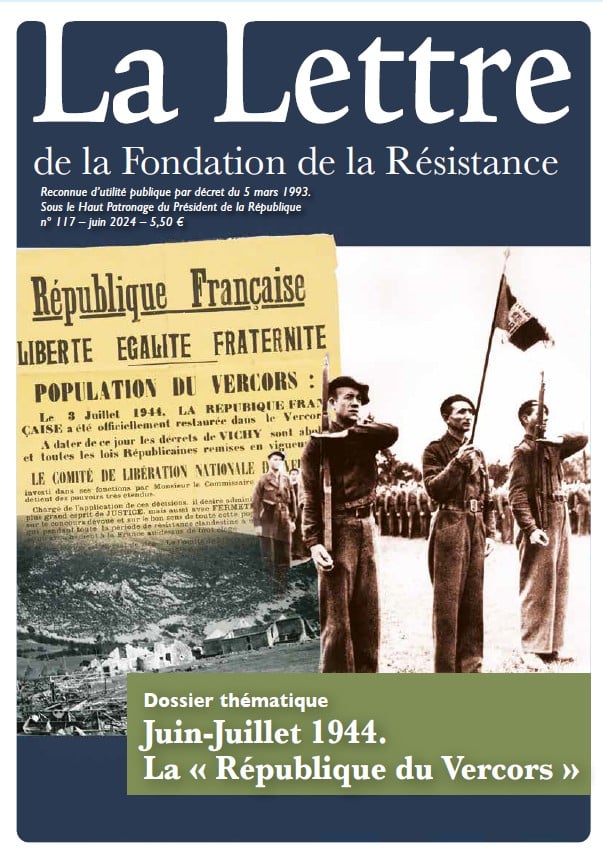 Couverture de La Lettre de la Fondation de la Résistance n°117