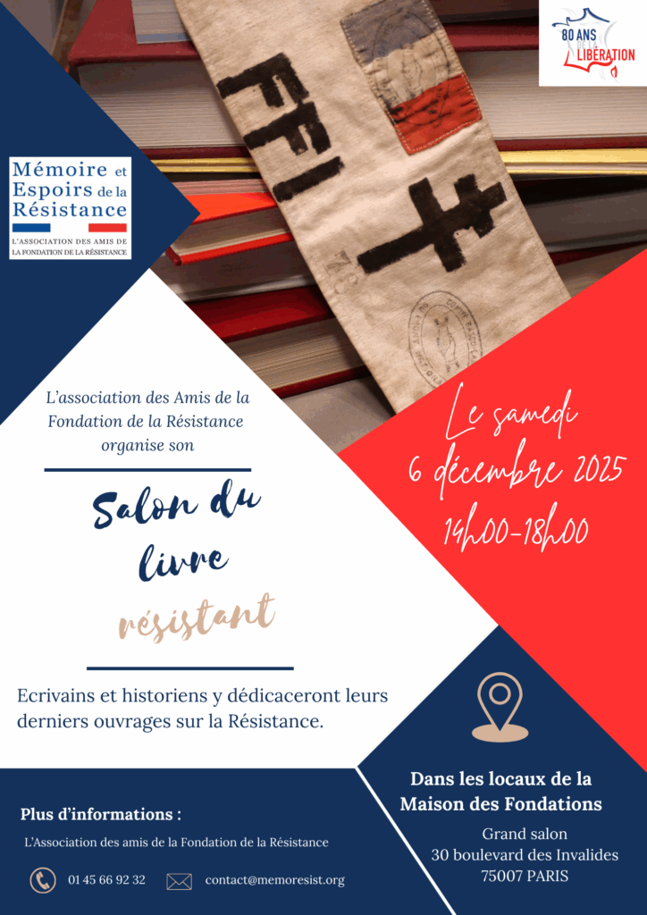Affiche du salon du livre résistant