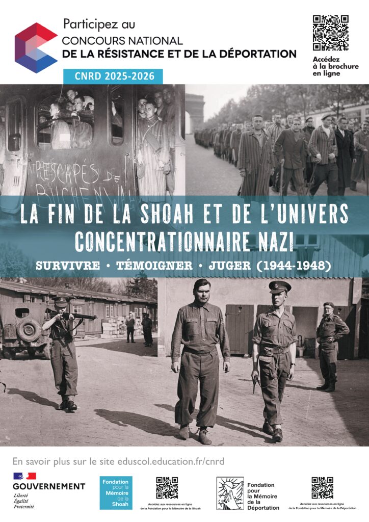 affiche du Concours National de la Résistance et de la Déportation