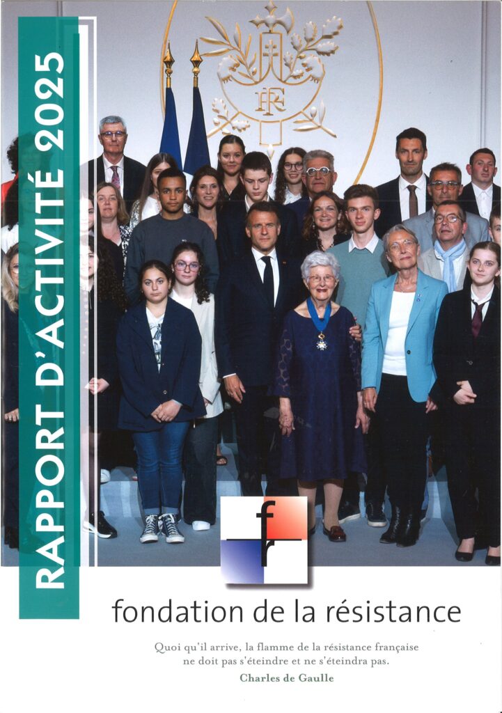 Couverture du Rapport d'activité de la Fondation de la Résistance 2025